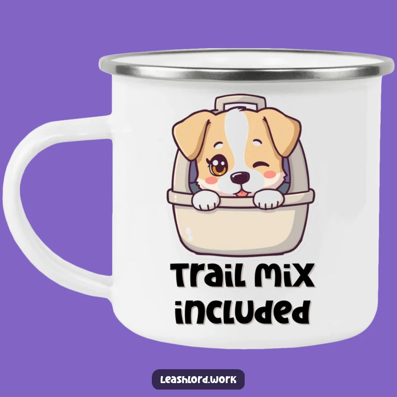 Funny Dog Carrier Camping Mug - Twinkling Eye Adventure Gift