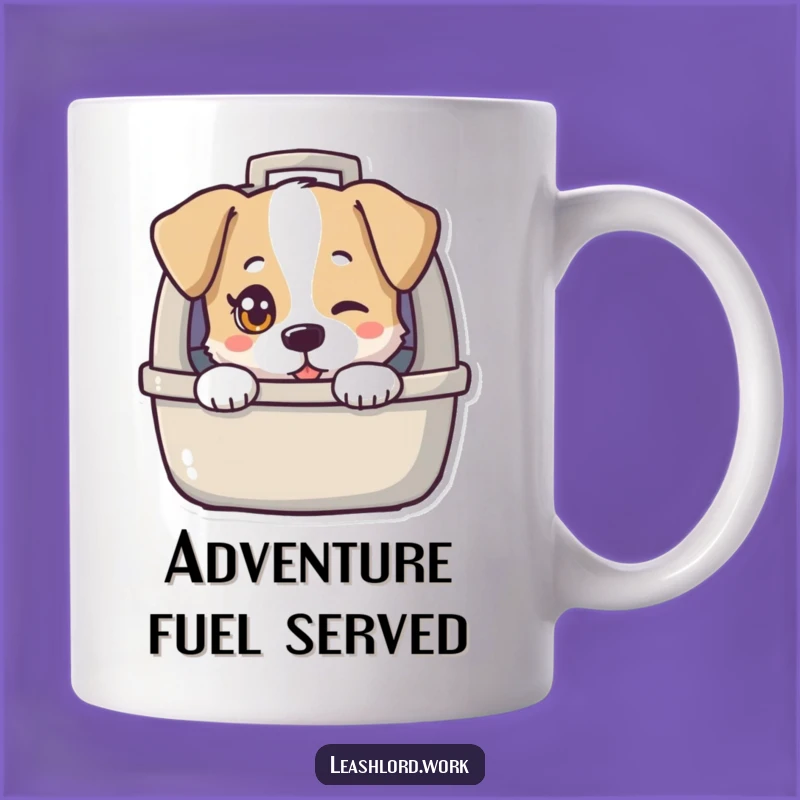 Funny Twinkling Eye Dog Carrier Mug - Peek-a-Boo Pet Lover Gift!