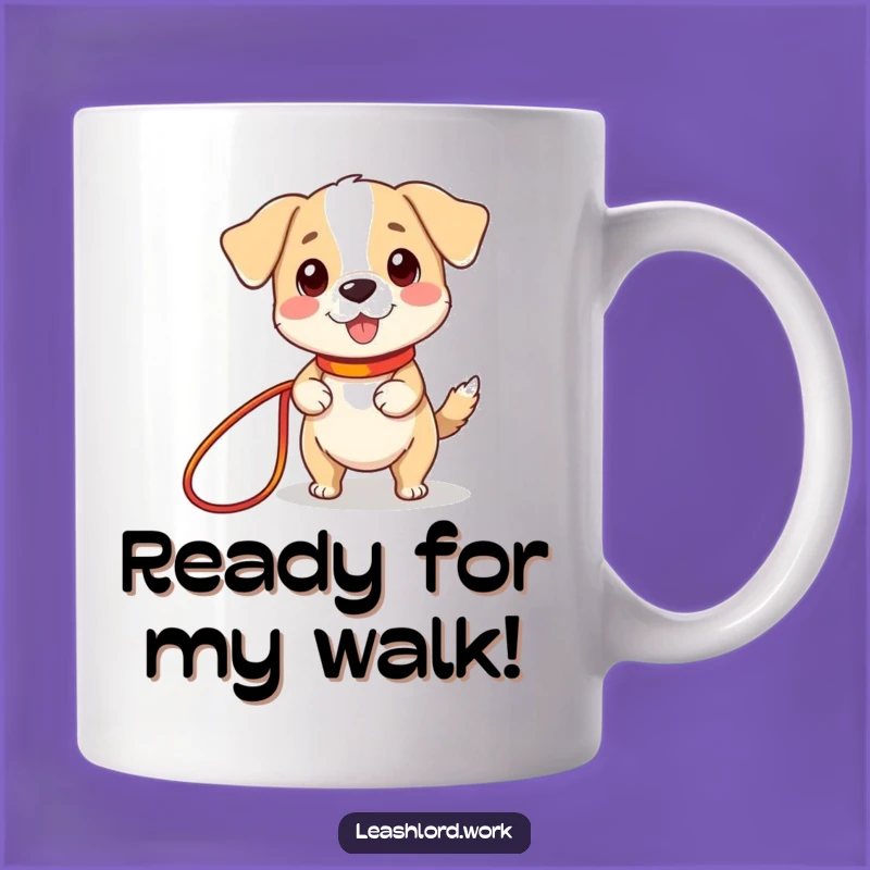 Funny Tiny Legs Dog Leash Mug: Hilarious Pet Owner Gift Idea