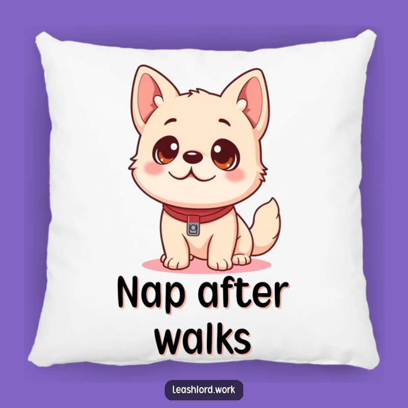 Funny Dog Leash Pillow: Cozy & Playful Pup Decor, Whimsical Gift