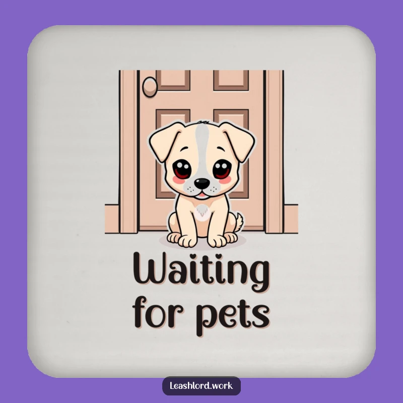 Funny Dog Dot Eyes Coaster Set - Humorous Protection for Pet Lovers