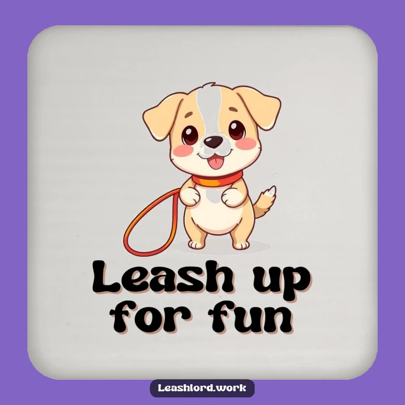 Funny Tiny Legs Dog Coaster Set: Protect Surfaces with Cuteness