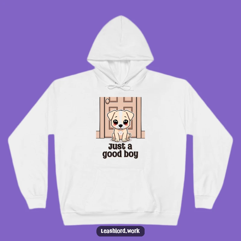 Funny Dot Eye Dog Hoodie - Cozy & Humorous Pet Lover Sweatshirt Gift