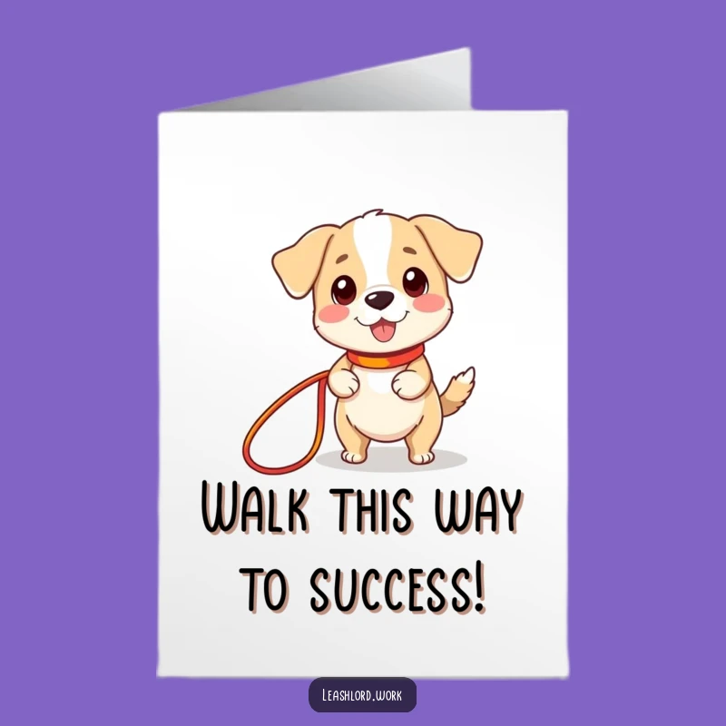 Free Printable Congrats Card: Cute Dog Tiny Legs - Humorous Downloadable Gift