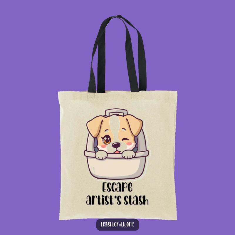 Funny Peek-a-Boo Dog Carrier Tote Bag - Humorous Pet Accessory